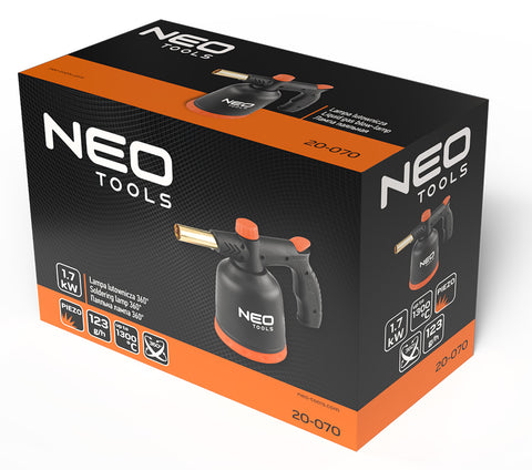 Gázforrasztó, gázégő, 190g-os palackhoz, piezó gyújtással, 360 fokos működés