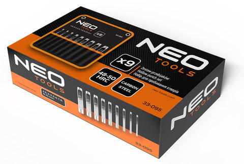 Bőrlyukasztó készlet, szénacél, 9db-os, 2,5-10mm, oxfordszövet tok