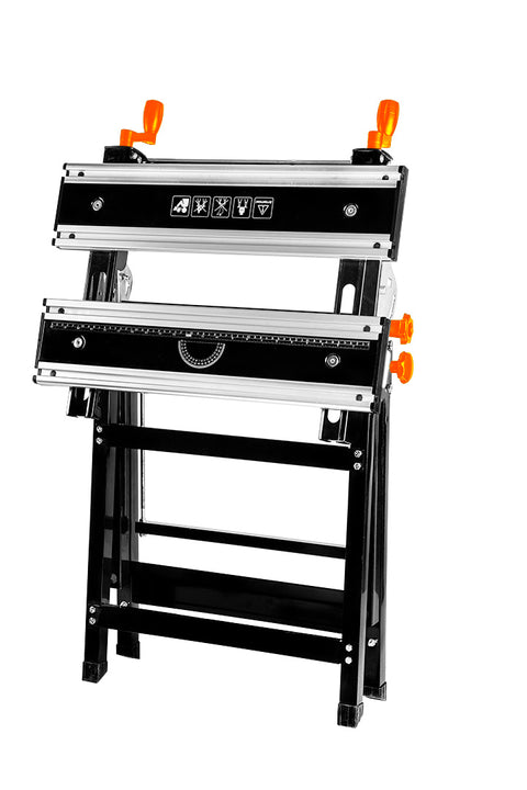 NEO TOOLS 44-700 Állítható munkapad, alumínium 60 x 58 x 77-107cm