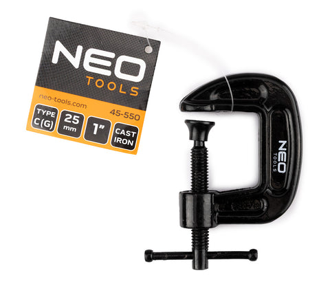 Kézi szorító, öntöttvas, 25mm, 1", 115g, NEO TOOLS