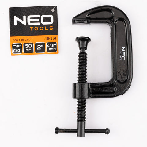 Kézi szorító, öntöttvas, 50mm, 2", 208g, NEO TOOLS