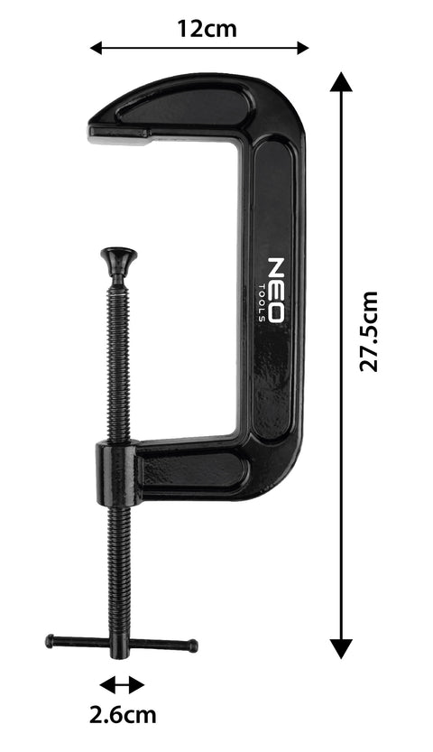 Kézi szorító, öntöttvas, 150mm, 6", 1146g, NEO TOOLS
