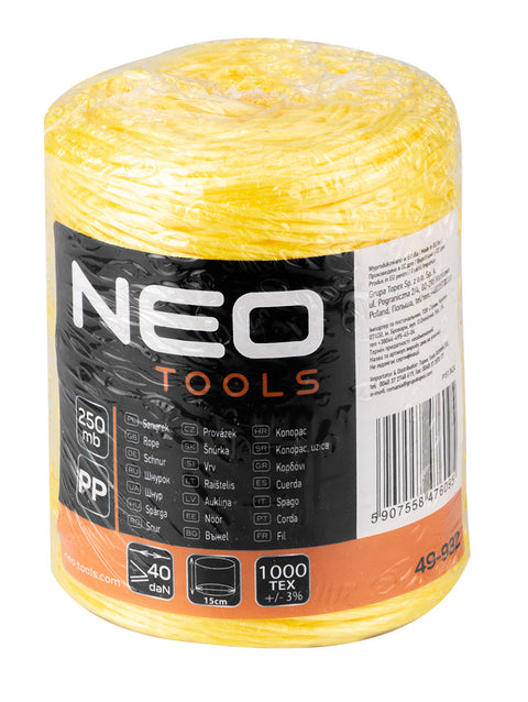 NEO TOOLS 49-932 Polipropilén, PP, zsinór, 250m