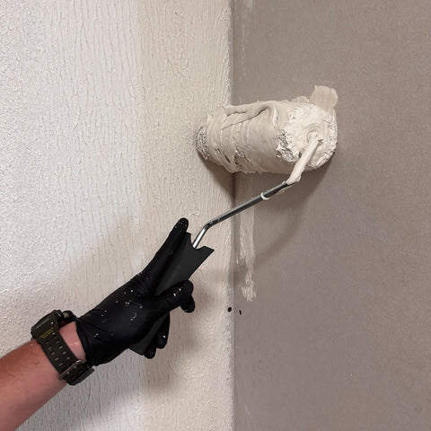 Felületsimító glettelő készlet, adapter teleszkópos nyél gletthenger, 25/35/45/60cm, műanyag kofferben