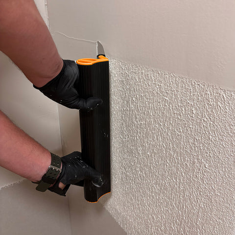 Felületsimító glettelő készlet, adapter teleszkópos nyél gletthenger, 25/35/45/60cm, műanyag kofferben