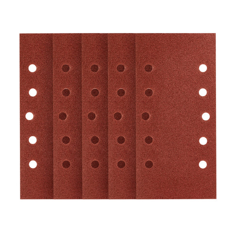 Csiszolópapír tépőzáras 115x230mm, K100, lyukas, 5db