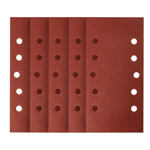 Csiszolópapír tépőzáras 115x230mm, K120, lyukas, 5db