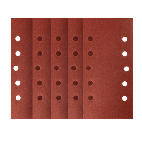 Csiszolópapír tépőzáras 115x230mm, K180, lyukas, 5db
