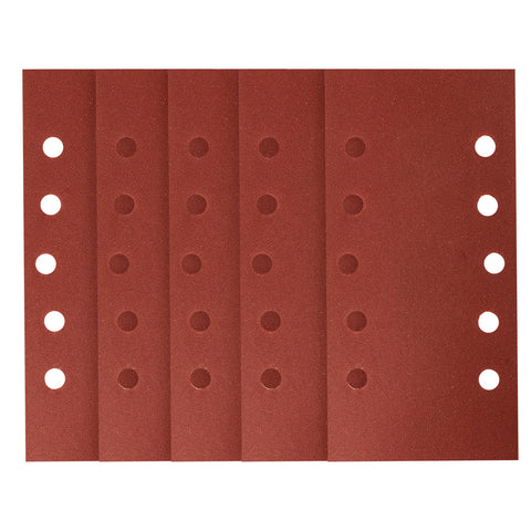 Csiszolópapír tépőzáras 115x230mm, K240, lyukas, 5db