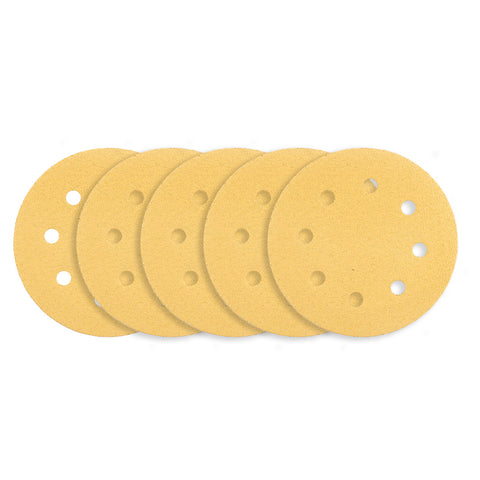 Csiszolókorong tépőzáras 180mm, K80, 8 lyukas, 59G263 csiszológéphez, 5db
