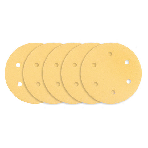 Csiszolókorong tépőzáras 225mm, K80, 6 lyukas, 59G264, 59G265 csiszológéphez, 5db, NEO TOOLS