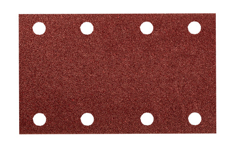 Csiszolópapír tépőzáras 80x130mm, P80, 8 lyukas, 04-623-hoz, 5db