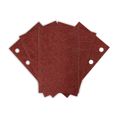 Csiszolópapír tépőzáras 80x130mm, P80, 8 lyukas, 04-623-hoz, 5db