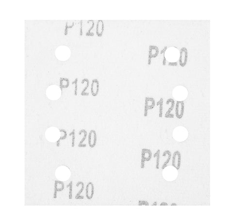 Csiszolópapír tépőzáras 113x113mm, P120, 8 lyukas, 04-623-hoz, 5db