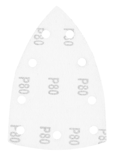 Csiszolópapír tépőzáras deltacsiszolóhoz 100x147mm, P80, 9 lyukas, 04-623-hoz, 5db