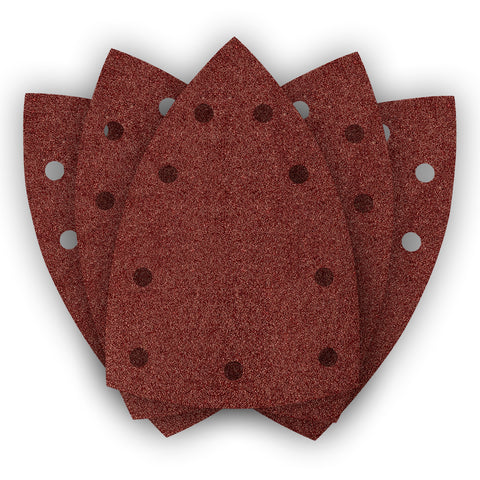 Csiszolópapír tépőzáras deltacsiszolóhoz 100x147mm, P80, 9 lyukas, 04-623-hoz, 5db