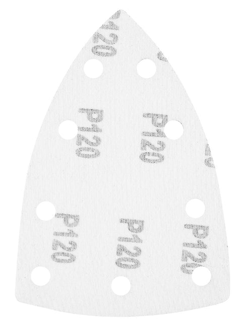 Csiszolópapír, tépőzáras, deltacsiszolóhoz,100x147mm, P120, 9 lyukas, 5db/cs (04-623-hoz)