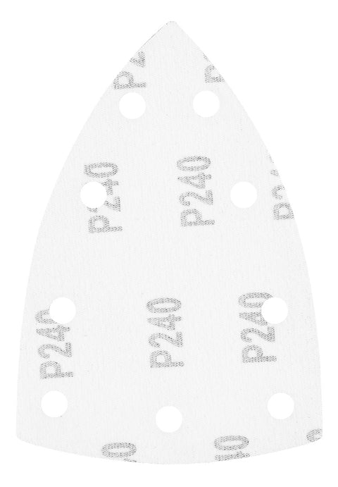 Csiszolópapír, tépőzáras, deltacsiszolóhoz,100x147mm, P240, 9 lyukas, 5db/cs (04-623-hoz)
