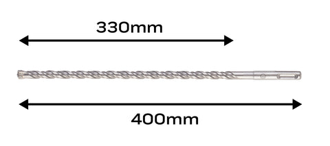 Betonfúró SDS PLUS 10x400mm, S4 type, 4 élű, vasbetonhoz, NEO TOOLS