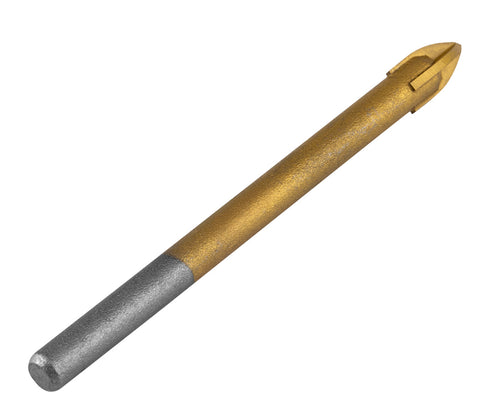 Univerzális, 4 élű üvegfúró, fa, műanyag, fém kőzetanyagok fúrásához, titánium bevonat, 5mm