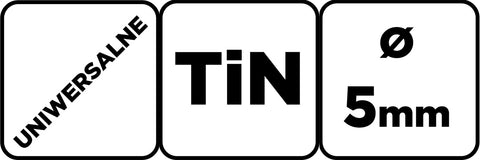 Univerzális, 4 élű üvegfúró, fa, műanyag, fém kőzetanyagok fúrásához, titánium bevonat, 5mm