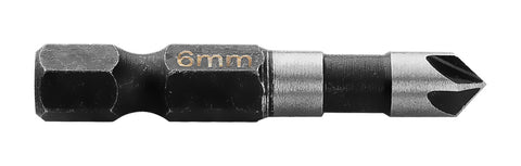 Süllyesztőfúró, csavarfejekhez, 1/4" hatszög szár, 6mm, min. rendelés: 3db
