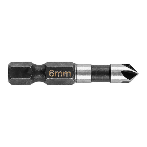 Süllyesztőfúró, csavarfejekhez, 1/4" hatszög szár, 6mm, min. rendelés: 3db