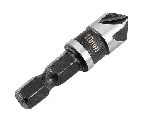 Süllyesztőfúró, csavarfejekhez, 1/4" hatszög szár, 10mm