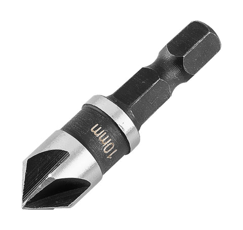 Süllyesztőfúró, csavarfejekhez, 1/4" hatszög szár, 10mm