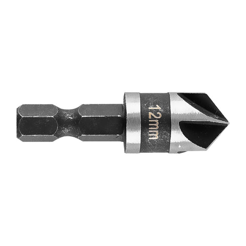Süllyesztőfúró, csavarfejekhez, 1/4" hatszög szár, 12mm
