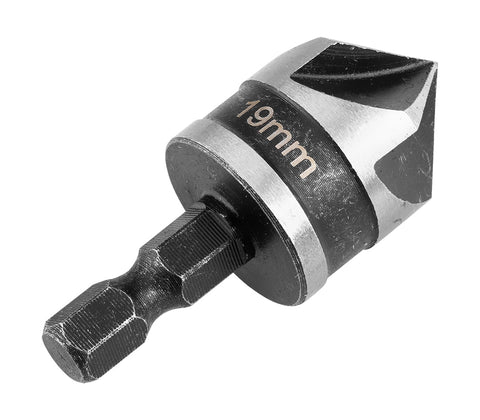 Süllyesztőfúró, csavarfejekhez, 1/4" hatszög szár, 19mm