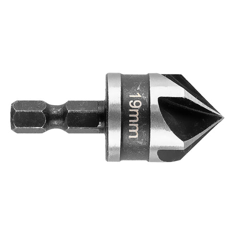 Süllyesztőfúró, csavarfejekhez, 1/4" hatszög szár, 19mm
