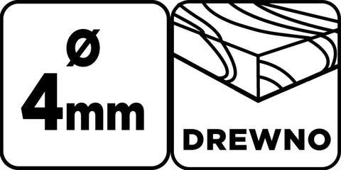 Fafúró hosszú, 4x400mm, min.rendelés: 3db, min.rendelés: 3db