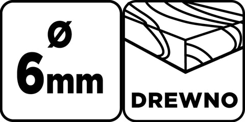 Fafúró hosszú, 6x400mm, min.rendelés: 3db