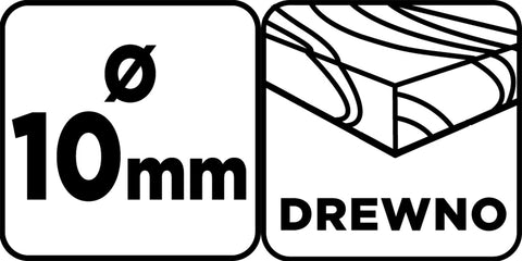 Fafúró hosszú, 10x400mm