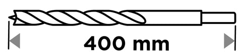 Fafúró hosszú, 16x400mm