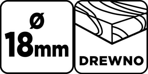 Fafúró hosszú, 18x400mm