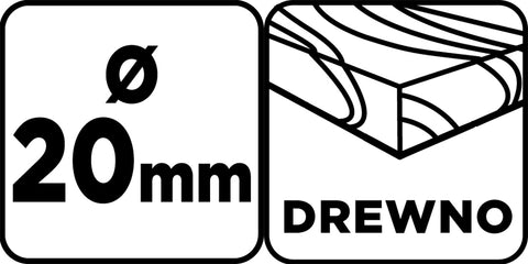 Fafúró hosszú, 20x400mm