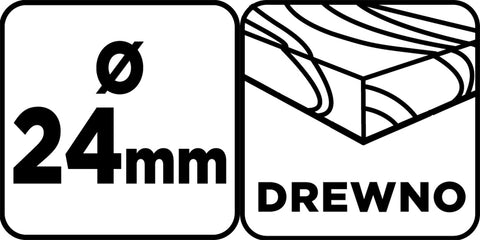 Fafúró hosszú, 24x400mm