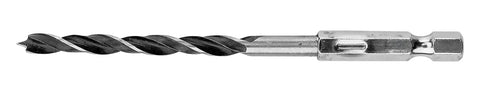 Fafúró, 1/4" hatszög szárral, 6mm, min. rendelés: 3db