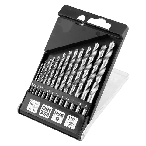 Csigafúró készlet, HSS-G, 13db-os, 2-8mm
