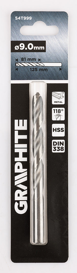 Csigafúró HSS, DIN338, 9mm, min. rendelés: 3db