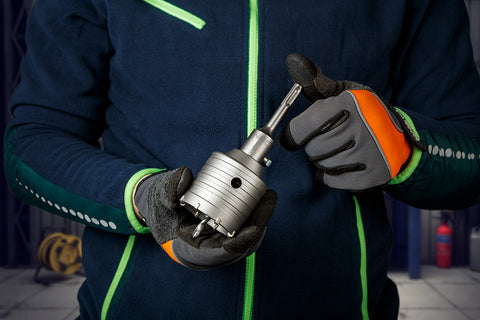 Koronafúró, körkivágó, 65mm, SDS PLUS szárral és központfúróval, NEO TOOLS
