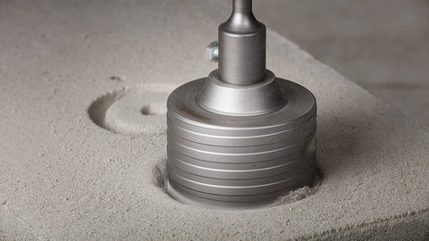 Koronafúró, körkivágó adapter, SDS MAX szárral, központfúróval, M22, 190mm