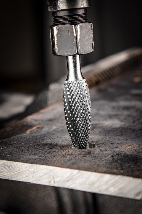 Keményfém marófej, turbómaró, H lángnyelv, 12x32mm, szár méret 6x45mm