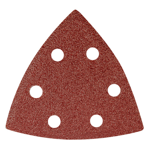 Csiszolópapír tépőzáras delta 93x93mm, K60, lyukas, 5db, min. rendelés: 5cs