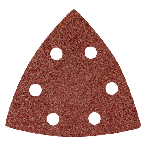 Csiszolópapír tépőzáras delta 93x93mm, K80, lyukas, 5db, min. rendelés: 5cs