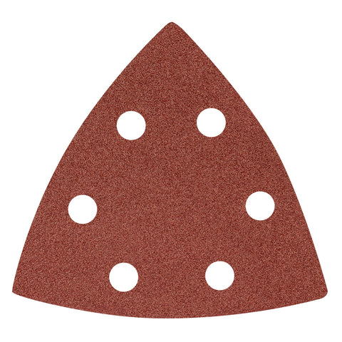Csiszolópapír tépőzáras delta 93x93mm, K120, lyukas, 5db, min. rendelés: 5cs