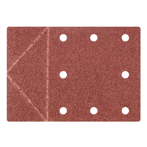 Csiszolópapír tépőzáras 115x160mm, K60, lyukas, 3db, min. rendelés: 5cs