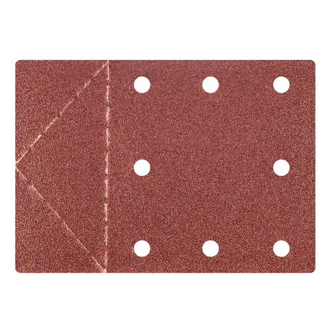 Csiszolópapír tépőzáras 115x160mm, K80, lyukas, 3db, min. rendelés: 5cs